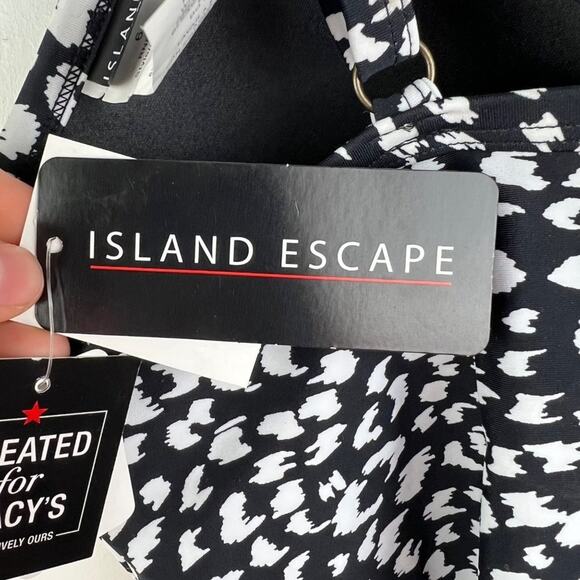 Island Escape Animal Kingdom Printed Underwire Tankini Top Supportive - Picture 7 of 7